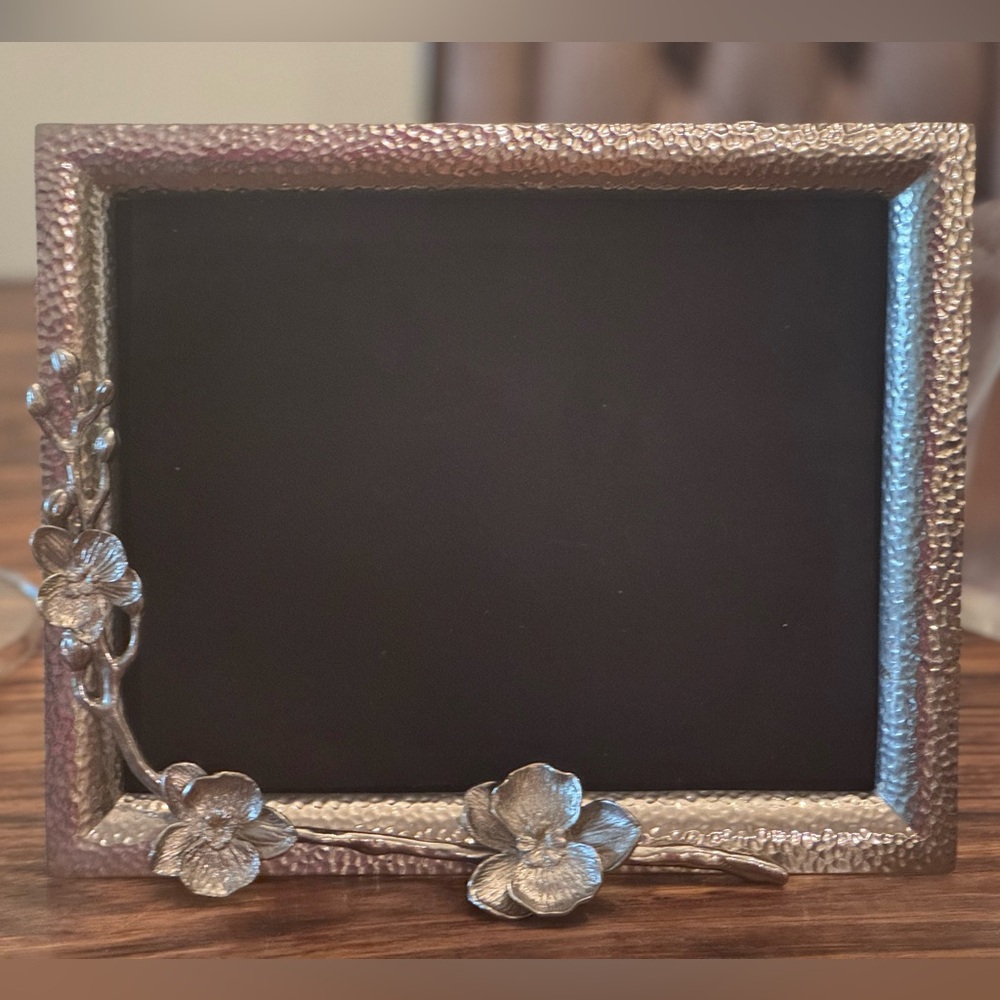 NWOT Michael Aram 8” x 10” Silver Orchid Collection Elegant &Large Picture Frame - Picture 2 of 7